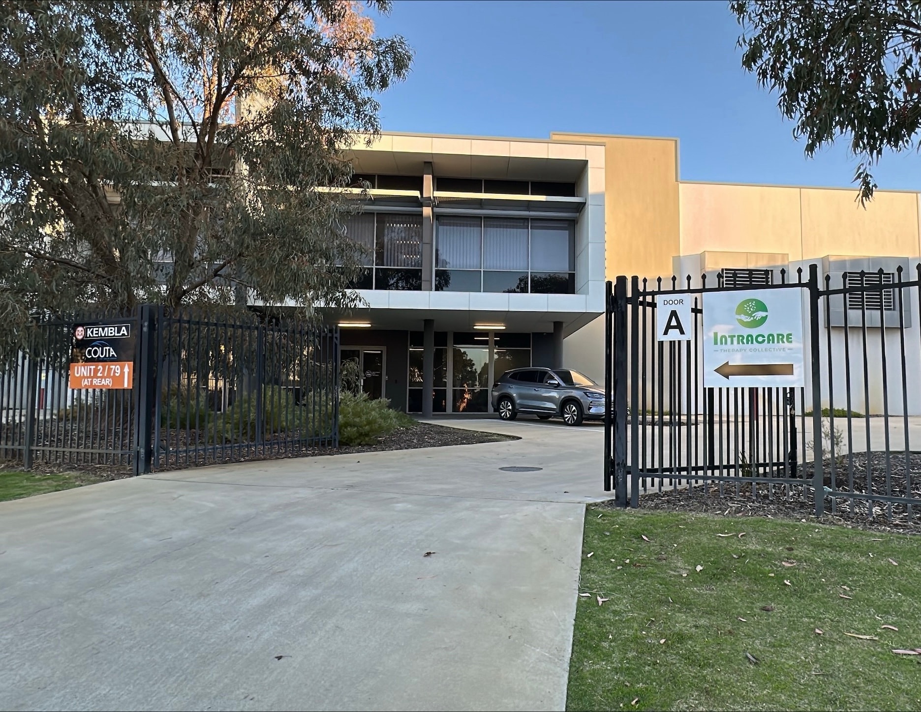 Accessible allied health clinic entrance